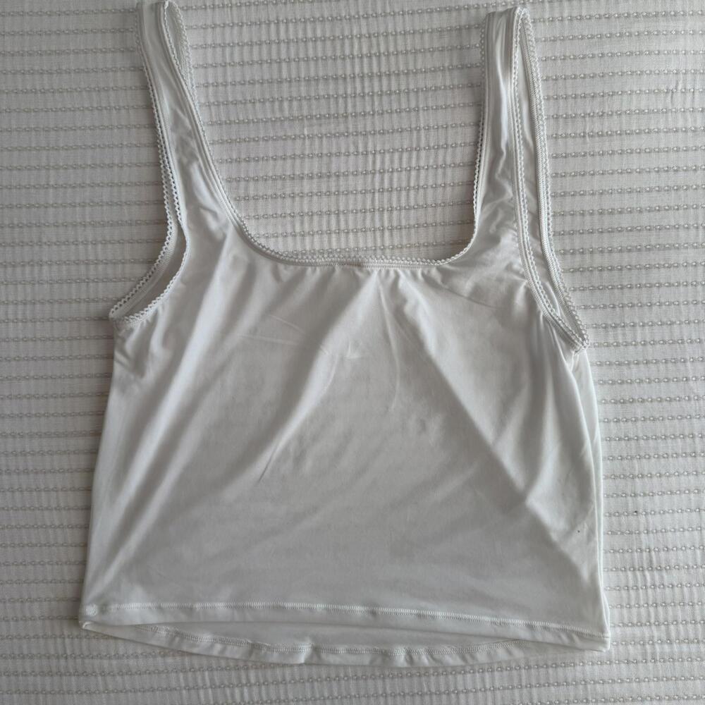 *Flawed NWOT Skims Women's Fits Everybody Picot Tank Marble Size M - Picture 3 of 7
